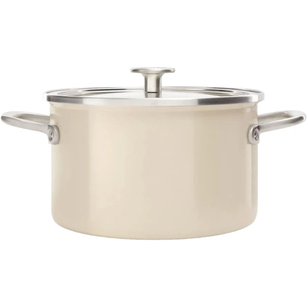 Каструля KitchenAid Steel Core 24 см 6 л мигдалевий крем (CC003269-001) - picture 2
