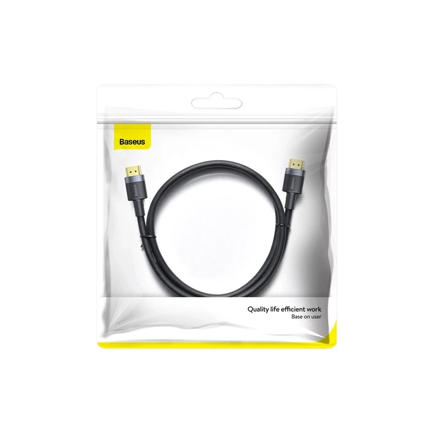 Кабель мультимедійний HDMI M to HDMI M 3.0m Baseus (CADKLF-G01) - зображення 9