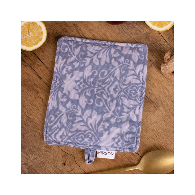 Кухонна прихватка MirSon рогожа/напівпанама №217 - Blue patterns (2200006754459) - picture 2