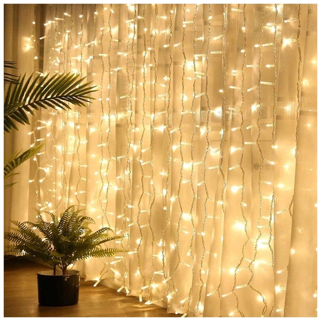 Гірлянда ColorWay Штора завіса 3 x 2 м 240 LED USB теплий колір (CW-GW-240L32U) - picture 6