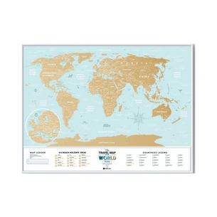Скретч карта 1DEA.me Travel Map Holiday Lagoon World (13052) изображение 1