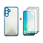 Чохол до мобільного телефона Dengos Samsung Galaxy A16 Matte + glass 2pcs (Blue) (DG-CTG2P-03) - зменшене зображення 1