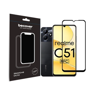 Скло захисне BeCover Realme C51 Black (710301) зображення 1
