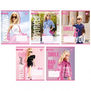 Зошит Yes Barbie 12 аркушів лінія (767224) зображення 1