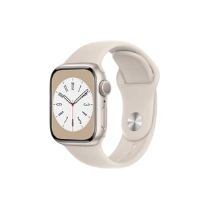 Смарт-годинник Apple Watch Series 8 GPS 41mm Starlight Aluminium Case with Starlight Sport Band - Regular (MNP63UL/A) зображення 1