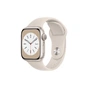 Смарт-годинник Apple Watch Series 8 GPS 41mm Starlight Aluminium Case with Starlight Sport Band - Regular (MNP63UL/A) - зменшене зображення 1
