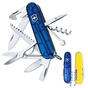 Ніж Victorinox Huntsman Ukraine 91 мм Синьо-прозорий/Жовтий (1.3713.T2.8) - зменшене зображення 2