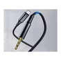Кабель мультимедійний AUX USB-C to TRS Audio 3.5mm M/M DAC Chip 96kHz 1.0m black Choetech (AUX006) - зменшене зображення 3