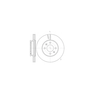 Гальмівний диск SHINOBI NBD00324 зображення 1