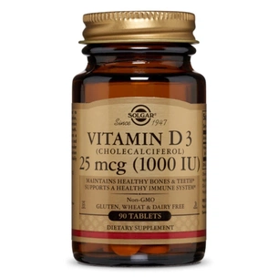 Вітамін Solgar Вітамін D3, Холекальциферол, Cholecalciferol, 25 мкг, 1000 М (SOL03310) зображення 1