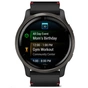 Смарт-годинник Garmin Venu 2, GPS, Wi-Fi, Black + Slate, Leather, GPS (010-02430-21) - зменшене зображення 4