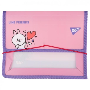 Папка для зошитів Yes на резинці пластикова Line Friends Cony В5 (492210) зображення 1
