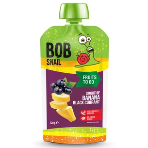 Дитяче пюре Bob Snail Смузі банан, чорна, смородина 120 г (1740817) зображення 1