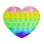 Антистрес Sibelly антистрес Pop It Heart Glow in Dark (SB-PPIT-HRT-GD) - зменшене зображення 1