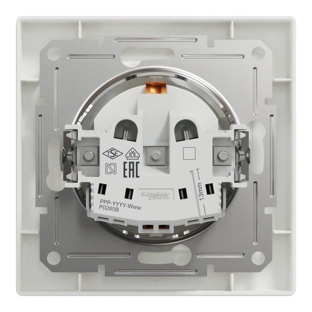 Розетка Schneider Electric ASFORA зі штор. біла (EPH2900221) - зображення 8