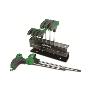 Ключ Toptul TORX з ручкою L-подібний T10-T50 9шт. (GAAX0901) зображення 1