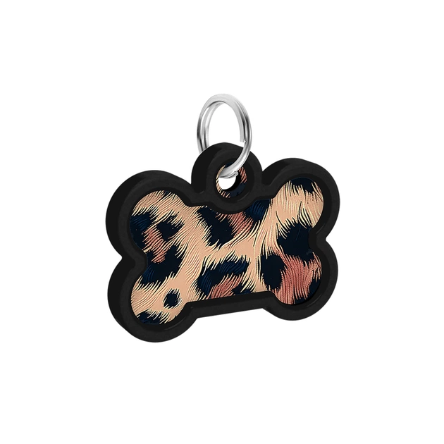 Адресник для тварин WAUDOG Smart ID з QR паспортом "Леопард", кістка 40х28 мм (231-4066) - picture 4