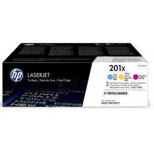 Картридж HP CLJ  201X CYM (CF401X,CF402X,CF403X) Tri-Pack (CF253XM) зображення 1