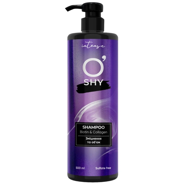 Шампунь O'Shy Intense Biotin & Collagen Укрепление и объем 500 мл (4820263232941) - изображение 1
