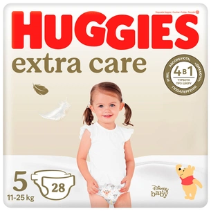 Підгузки Huggies Extra Care Size 5 (11-25 кг) 28 шт (5029053583150) зображення 1
