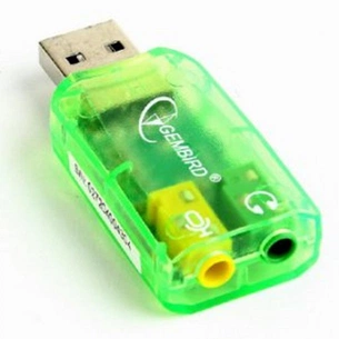 Перехідник USB2.0-Audio Gembird (SC-USB-01) зображення 1