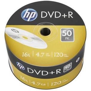Диск DVD HP DVD+R 4.7GB 16X 50шт (69305/DRE00070-3) изображение 1
