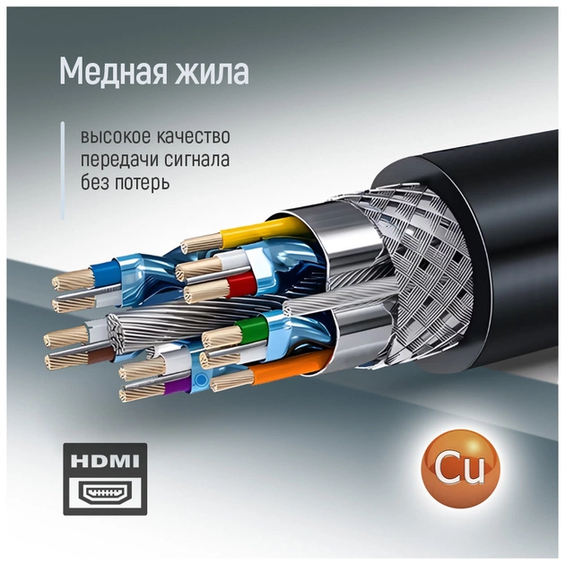 Кабель мультимедійний HDMI M to HDMI M 1.5m V2.0 4K60Hz black ColorWay (CW-CBHD078-BK) - picture 8