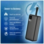 Батарея універсальна ColorWay 30 000 mAh PD/18W, QC3.0/22.5, Digital Display, Black (CW-PB300LPC5BK-PDD) - зменшене зображення 12