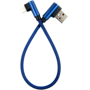 Дата кабель USB 2.0 AM to Lightning 0.25m blue Dengos (NTK-L-UG-SHRT-SET-BLUE) зображення 1