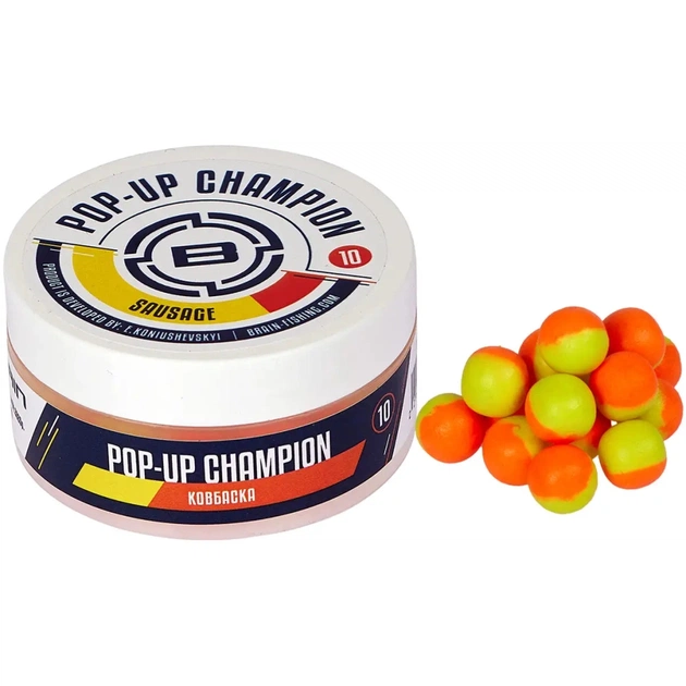 Бойл Brain Champion Pop-Up Sausage (ковбаска) 10mm 34g (1858.22.18) - изображение 1