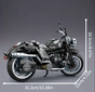Конструктор мотоцикл Motorcycle Retro Style K2190 Black - 802 деталі - зменшене зображення 3