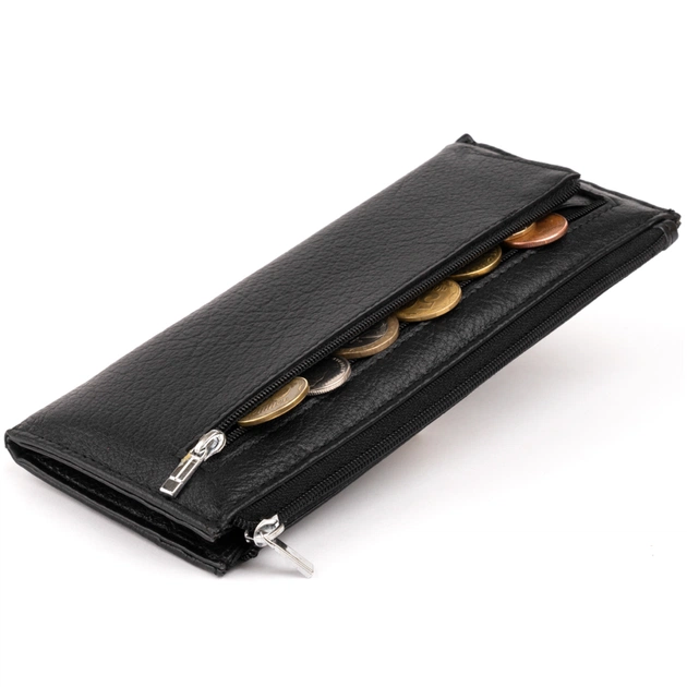 Кошелек ST Leather Из кожи унисекс Черный (19324) - изображение 4