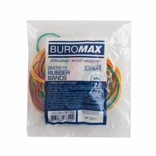 Резинки для грошей Buromax JOBMAX, 50 г (BM.5515) зображення 1