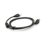 Дата кабель USB 2.0 AM/AF 1.0m ferrite black Voltronic (YT-AM/AF-1.0B) - зменшене зображення 1