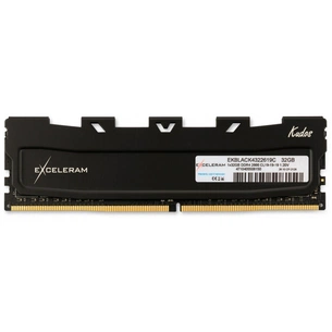 Модуль пам'яті для комп'ютера DDR4 32GB 2666 MHz Black Kudos eXceleram (EKBLACK4322619C) зображення 1