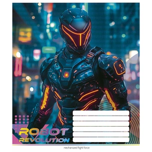 Зошит Школярик Robot Revolution 24 аркуша клітинка (024-3522K) зображення 1