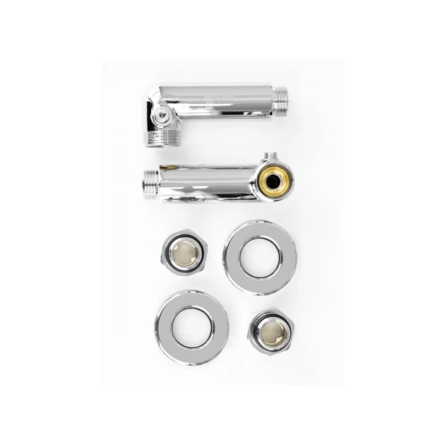 Сушарка для рушників MARIO Кран кутовий запірний, хром (4.0.0400.55.P) - зображення 4