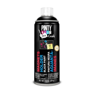 Фарба-аерозоль Pintyplus Чорна, з ефектом магніту, 400 мл (8429576260007) зображення 1