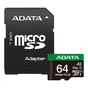 Карта пам'яті ADATA 64GB microSD class 10 UHS-I U3 V30 A2 Speed Plus (UD64GUI3V30A2SP-RA1) - зменшене зображення 1