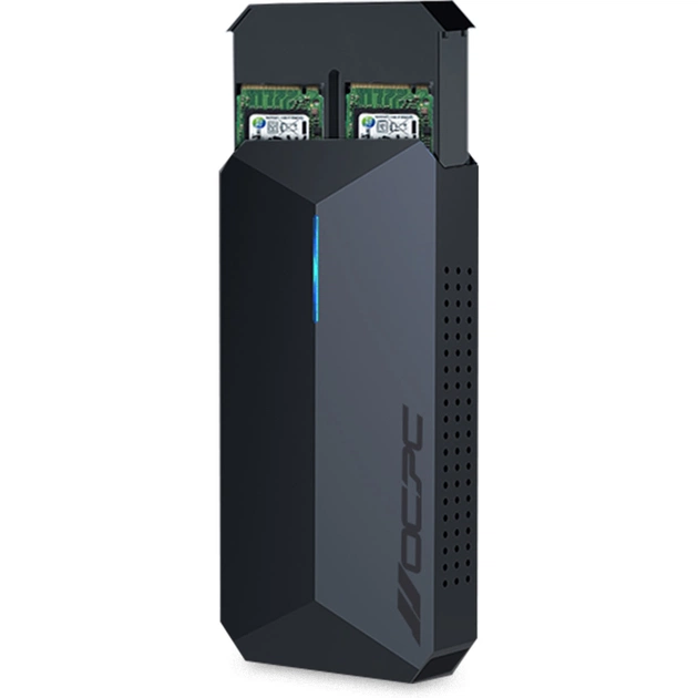 Зовнішня кишеня OCPC Azzurro Duo NVMe PCIe M.2 to USB 3.1 (OCAZZM2ECSD) - picture 4