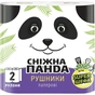 Паперові рушники Сніжна Панда 2 шари 2 рулони (4823019007978) - зменшене зображення 1
