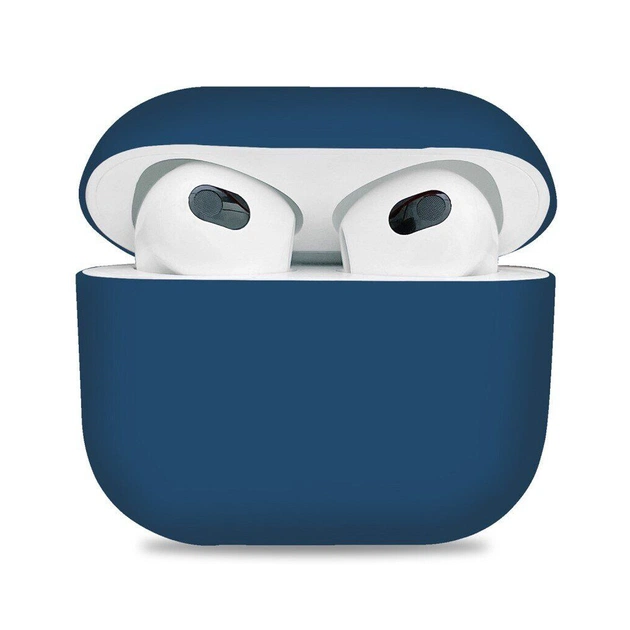 Чохол для навушників Armorstandart Ultrathin Silicone Case для Apple AirPods 3 Dark Blue (ARM60304) - зображення 1