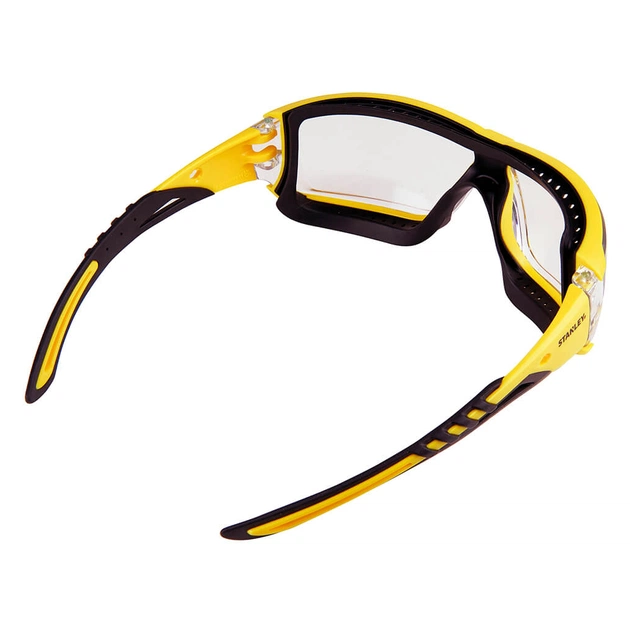 Защитные очки Stanley Rubber Gasket, прозрачные, поликарбонатные, с мягкими резиновыми дужками (SYE15-11D) - изображение 5