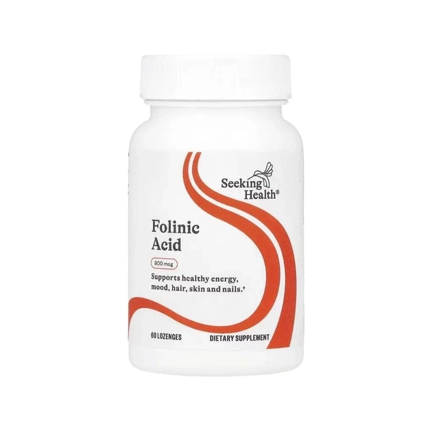 Витаминно-минеральный комплекс Seeking Health Фолиевая кислота, 800 мкг, Folinic Acid, 60 леденцов (SKH-52036) - изображение 1