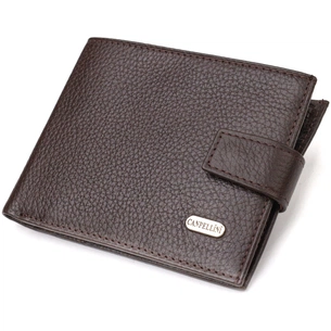 Гаманець Canpellini З натуральної шкіри флотар Коричневий (21944) зображення 1