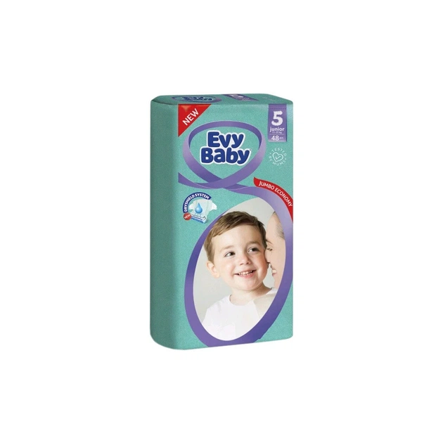 Підгузки Evy Baby Junior Розмір 5 (11-25 кг) 48 шт. (8690506403065) - изображение 1