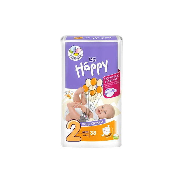 Підгузки Bella Baby Happy Mini 3-6 кг 38 шт (5900516600709) - зображення 1