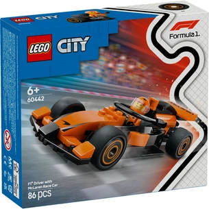 Конструктор LEGO City Пілот F1 з автомобілем для перегонів команди McLaren (60442) зображення 1