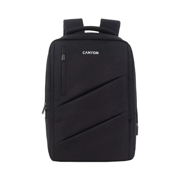 Рюкзак для ноутбука Canyon 15.6" BPE-5 Urban, USB, 12-18L, Black (CNS-BPE5B1) - изображение 1
