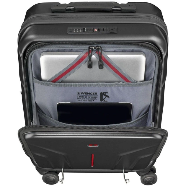 Набір валіз Wenger Amplix Hardside (S+M), чорні (653332) - зображення 4